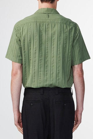 Camicia in cotone bio Julio - Verde acqua