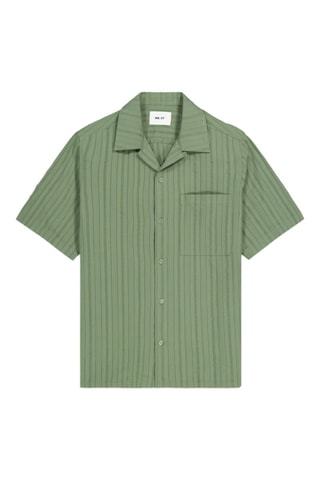 Camicia in cotone bio Julio - Verde acqua