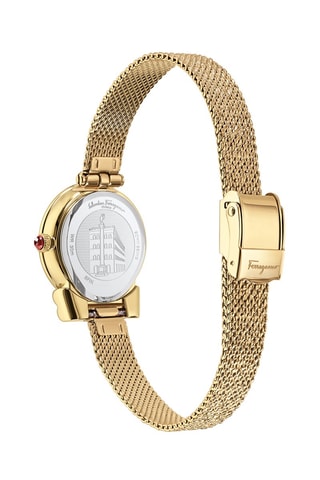 Quartz Horloge van Staal - Goudkleurig en Groen