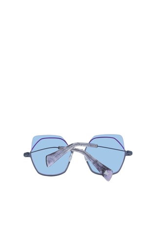 Zonnebril Dames - Bruin Categorie 2 - Yohji Yamamoto - Zwart, blauw, paars en grijs