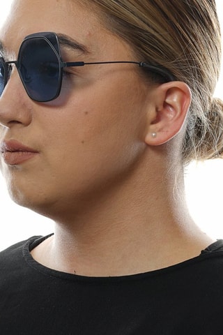 Zonnebril Dames - Bruin Categorie 2 - Yohji Yamamoto - Zwart, blauw, paars en grijs