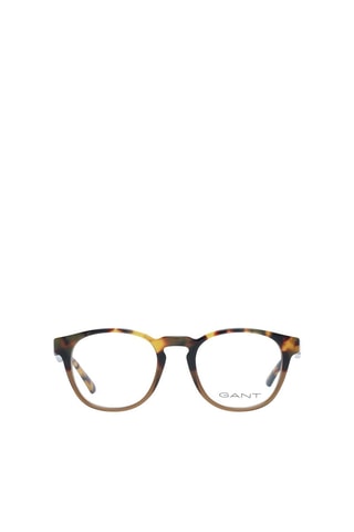 Lunettes de vue homme - Gant - Noir, marron, orange et argenté