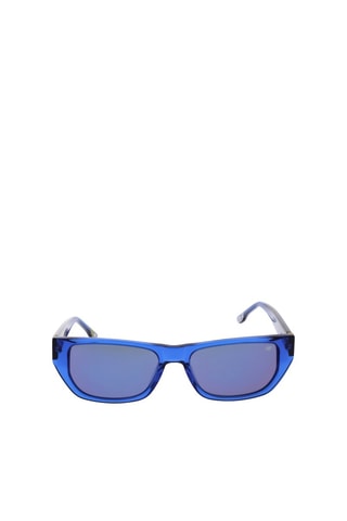 Lunettes de soleil polarisées homme - Verres effet miroir - Catégorie 3 - New Balance - Bleu et gris