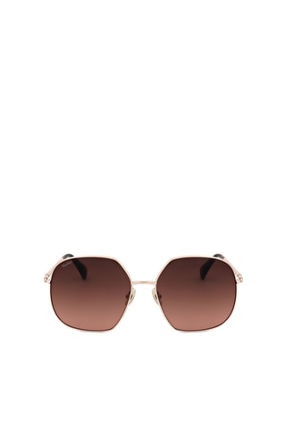 Lunettes de soleil femme - Catégorie 3 - MaxMara - Rose et doré