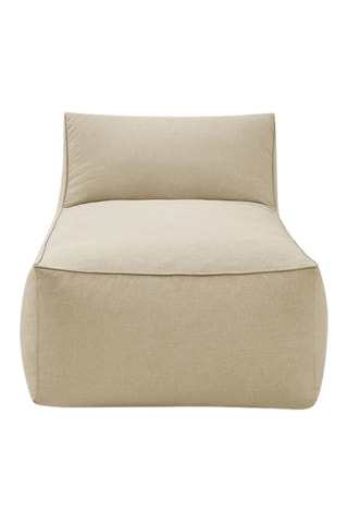 Méridienne pour canapé de jardin modulable Riviera - Beige