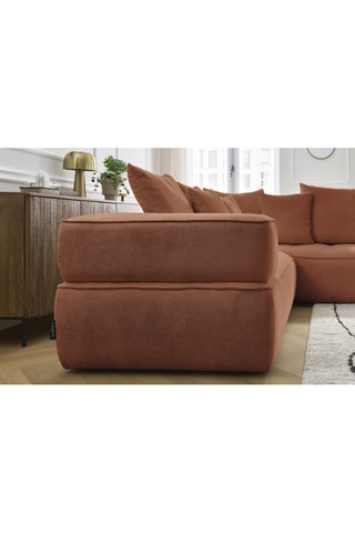 Canapé d'angle droit Whesley Orange