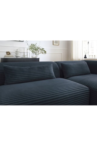 Canapé d'angle droit Harry Bleu foncé