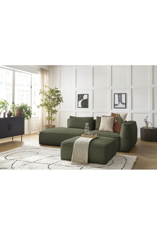 Canapé et pouf Leopold Vert clair