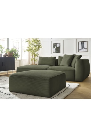Canapé et pouf Leopold Vert clair