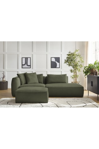 Canapé et pouf Leopold Vert