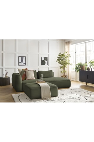 Canapé et pouf Leopold Vert
