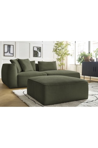 Canapé et pouf Leopold Vert