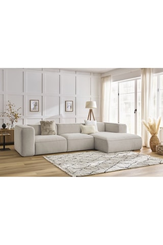 Canapé d'angle droit Zephyr - Beige