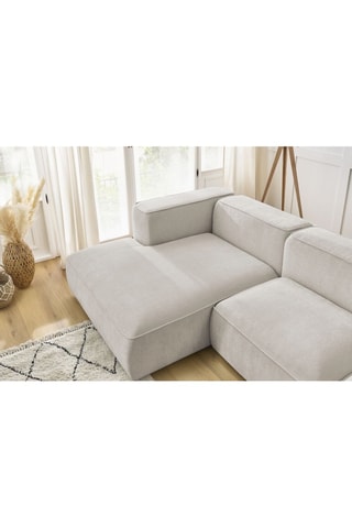 Canapé d'angle gauche Zephyr - Beige