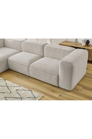 Canapé d'angle gauche Zephyr - Beige