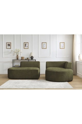 Canapé d'angle droit Rousseau - Vert