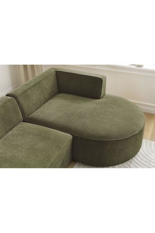 Canapé d'angle droit Rousseau - Vert