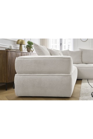 Canapé d'angle droit Whesley Beige