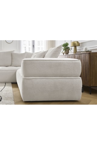 Canapé d'angle gauche Whesley Beige