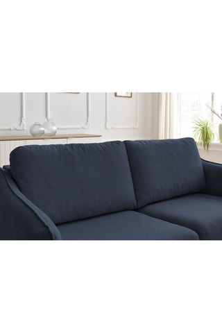 Canapé convertible Lenny - Bleu foncé - Couchage 133 x 195 cm