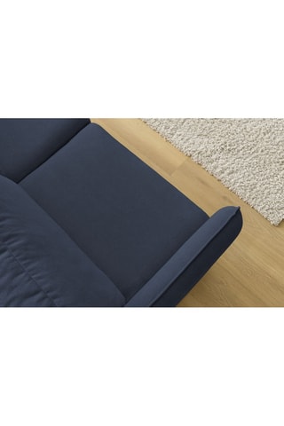 Canapé convertible Lenny - Bleu foncé - Couchage 133 x 195 cm