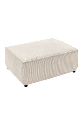Pouf pour canapé modulable Nihad - Crème
