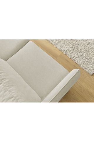 Canapé convertible Lenny - Beige - Couchage 133 x 195 cm