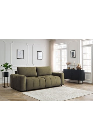 Canapé convertible Arsene - Vert - Couchage 190 x 155 cm