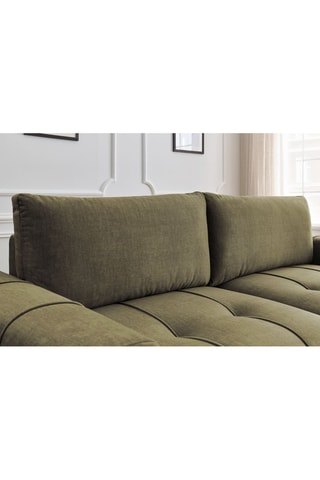 Canapé convertible Arsene - Vert - Couchage 190 x 155 cm