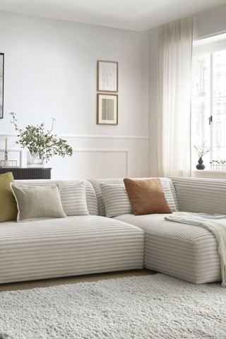 Canapé d'angle droit Harry Beige