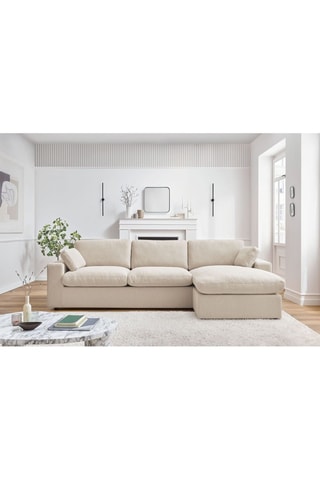 Canapé d'angle réversible Belair - 
Beige