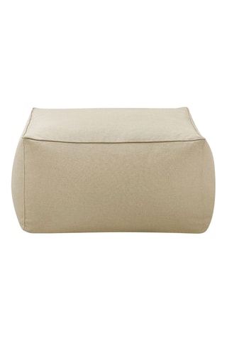 Pouf Riviera - Beige - En tissu lisse déperlant