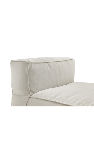 Banquette Giulia - Beige - En tissu lisse