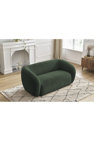 Canapé Celine - Vert - 2 places - En tissu