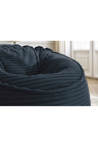 Pouf Socrate - 106 x 79 x 106 cm - Bleu foncé