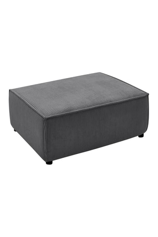 Pouf pour canapé modulable Nihad - Gris foncé