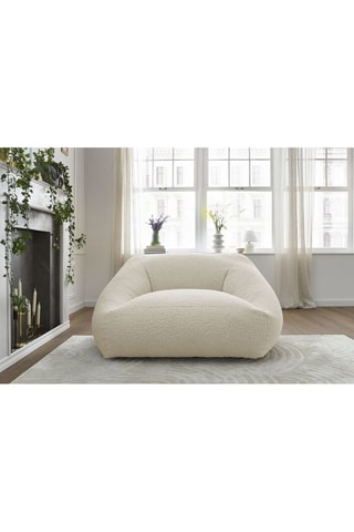 Pouf ultra moelleux Lilibet -  Beige