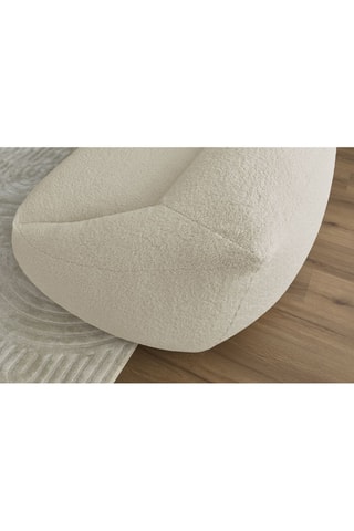 Pouf ultra moelleux Lilibet -  Beige