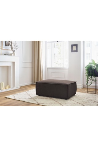 Pouf compact Nihad - Marron