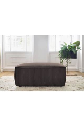 Pouf compact Nihad - Marron