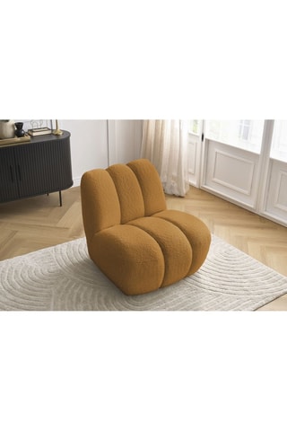 Fauteuil Janissaire - Jaune - Tissu bouclette