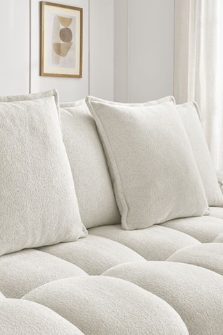 Canapé convertible Everest - Beige - 3 places - Couchage 197 x 153 cm - En tissu chiné doux