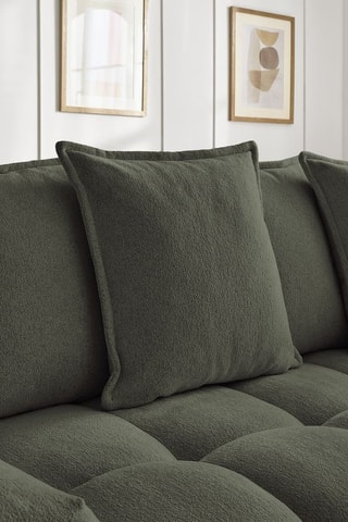 Canapé convertible Everest - Vert foncé - 3 places - En tissu chiné