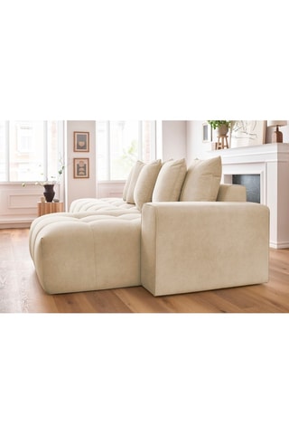 Canapé d'angle droit Mont-Blanc - 
Beige