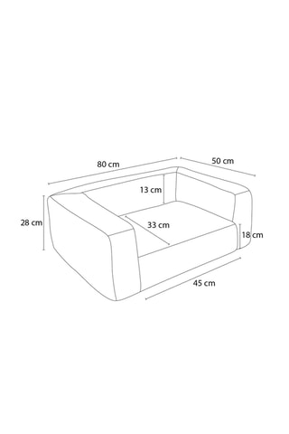 Panier pour chien Salto - Marron - En velours côtelé