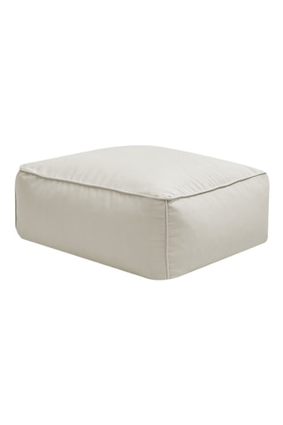 Pouf de jardin Giulia - Beige - En tissu lisse
