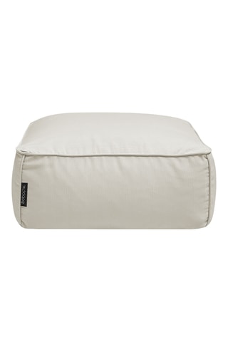 Pouf de jardin Giulia - Beige - En tissu lisse