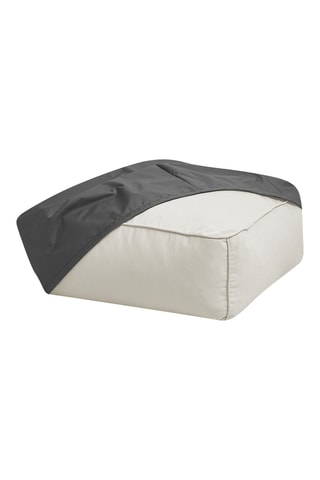 Pouf de jardin Giulia - Beige - En tissu lisse