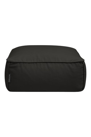 Pouf de jardin Giulia - Noir - En tissu lisse