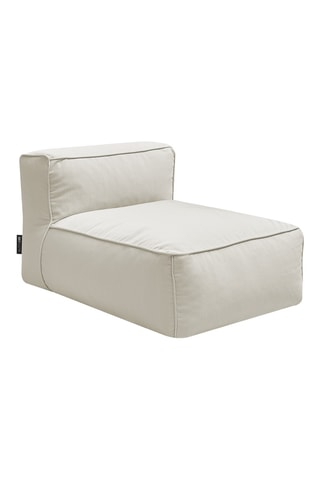 Chauffeuse de jardin Giulia - Beige - 1 place - En tissu lisse